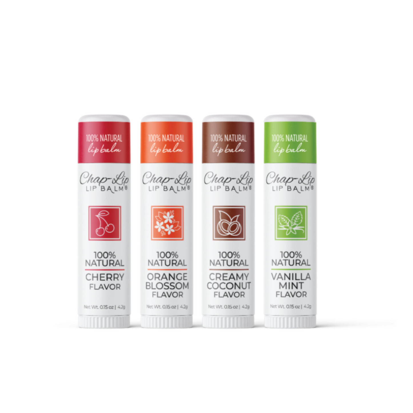 Chap-Lip 100% Natural Lip Balm (8 Count)